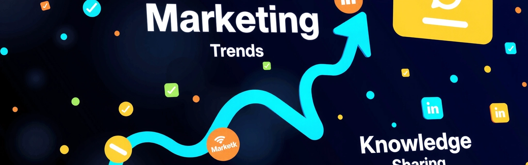 Abstract marketing trends visualization