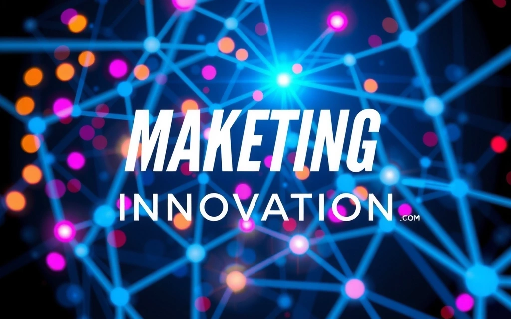 Abstract digital marketing innovation representing data and connectivity