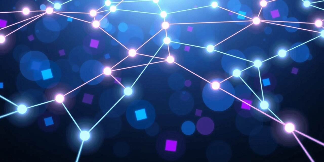 Abstract illustration of a digital communication network