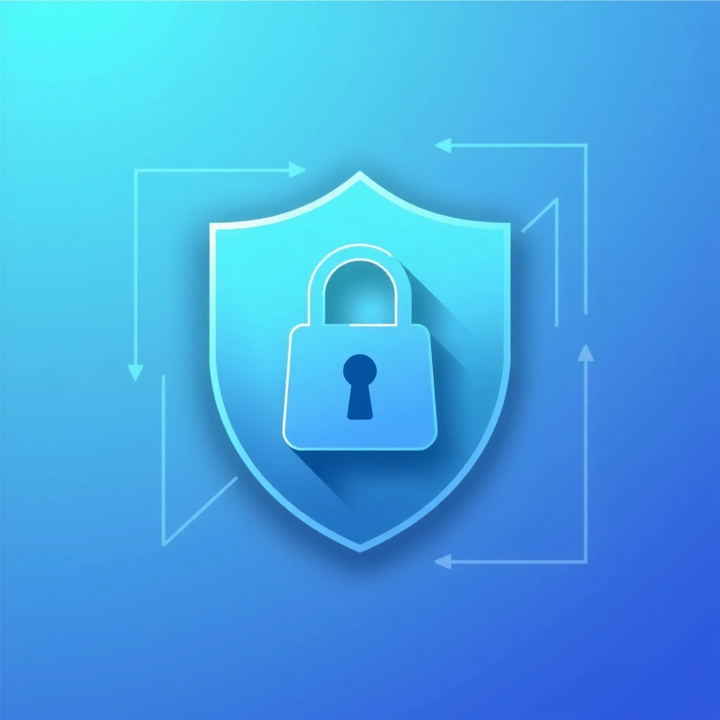 Icon representing data security and privacy